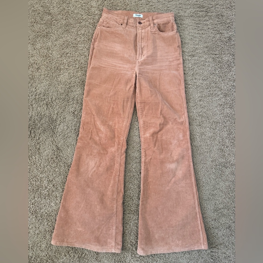 Wrangler Brown Boot Cut Flare Pants 28x34 - Picture 2 of 7